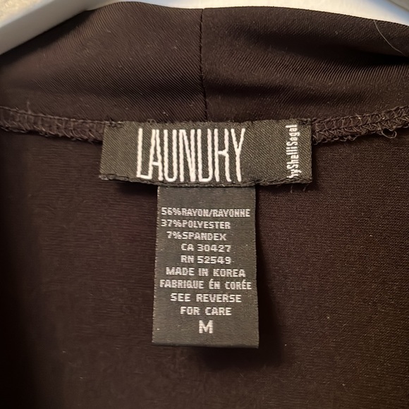 Laundry by Shelli Segal black sleeveless top, US M Fits like a small - Picture 3 of 4